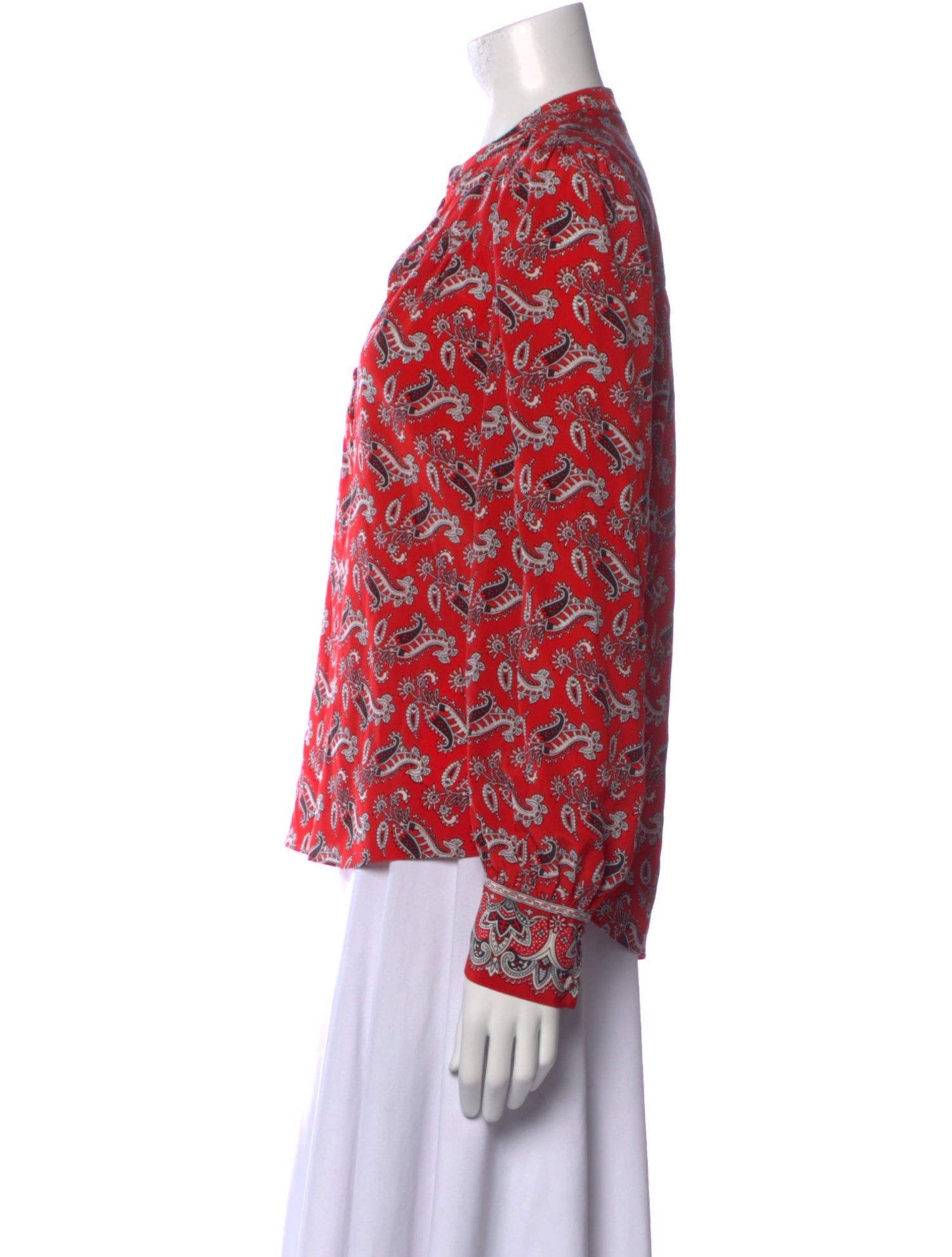 Veronica Beard Silk Printed Blouse