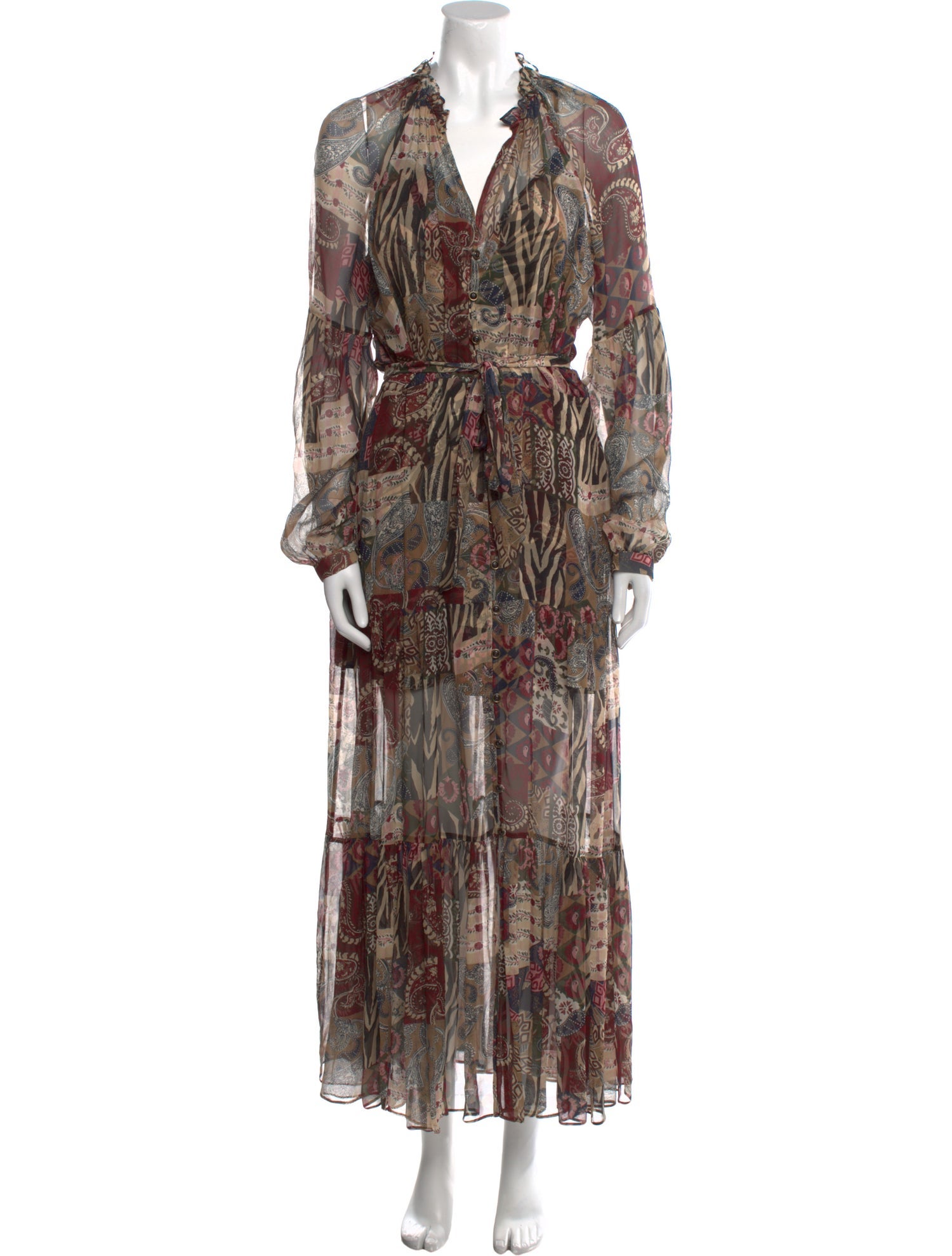 Veronica Beard Silk Long Dress