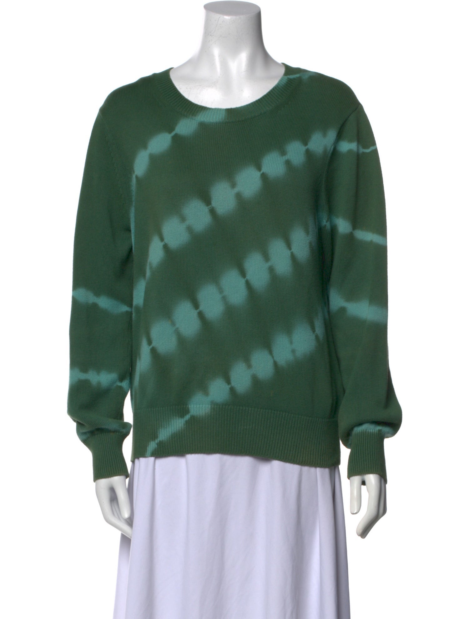 Veronica Beard Tie-Dye Print Scoop Neck Sweater