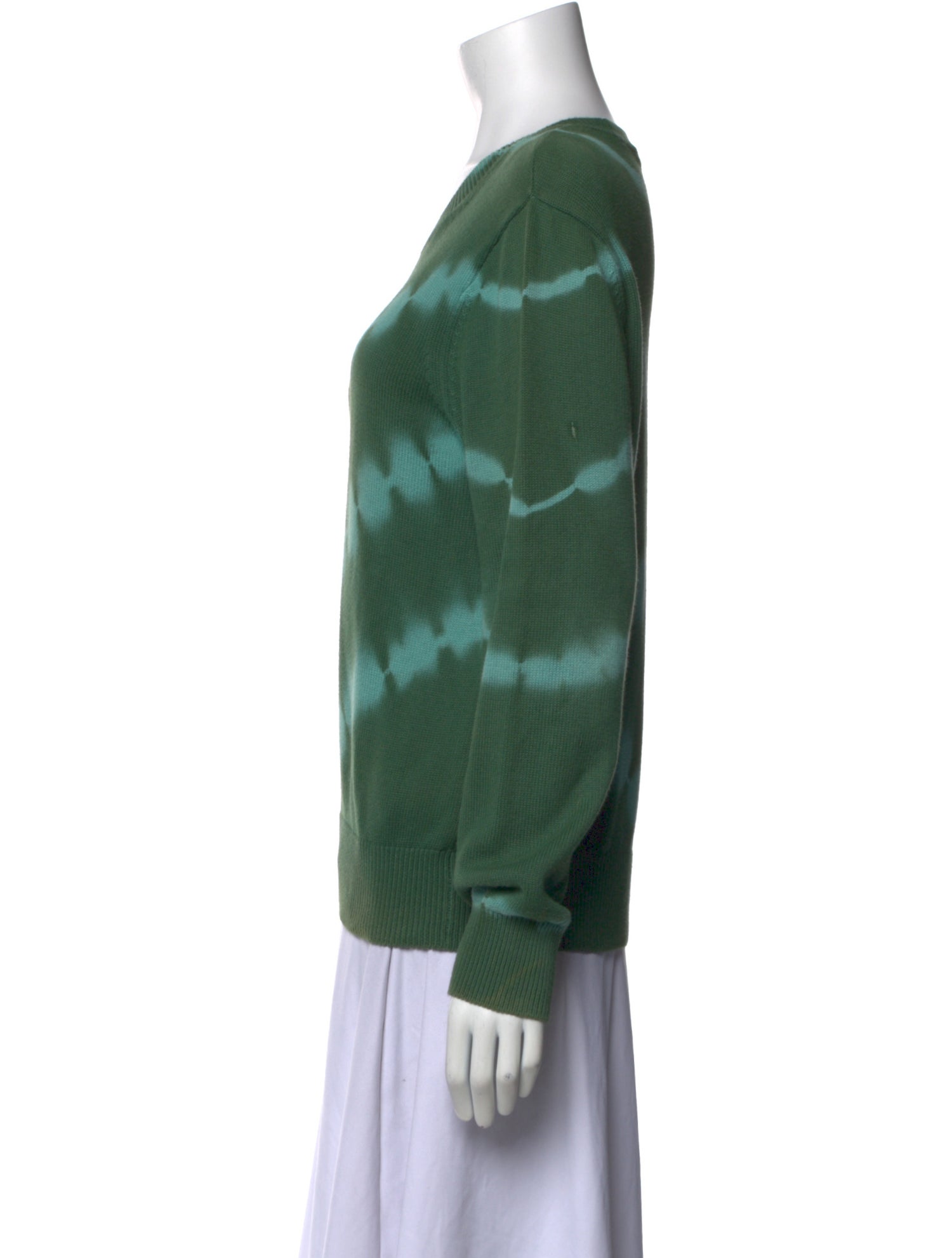 Veronica Beard Tie-Dye Print Scoop Neck Sweater