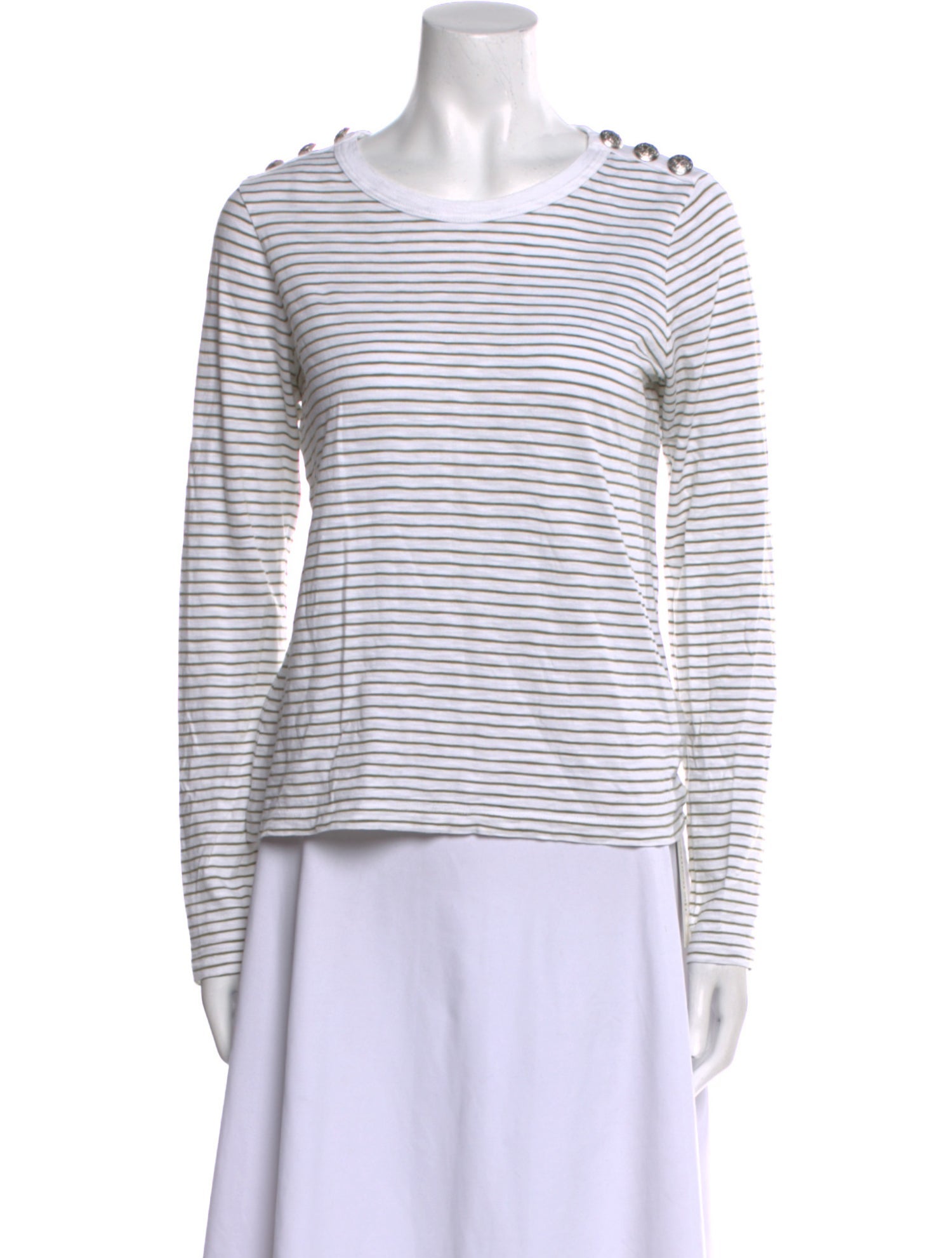 Veronica Beard Supima Cotton Striped Top