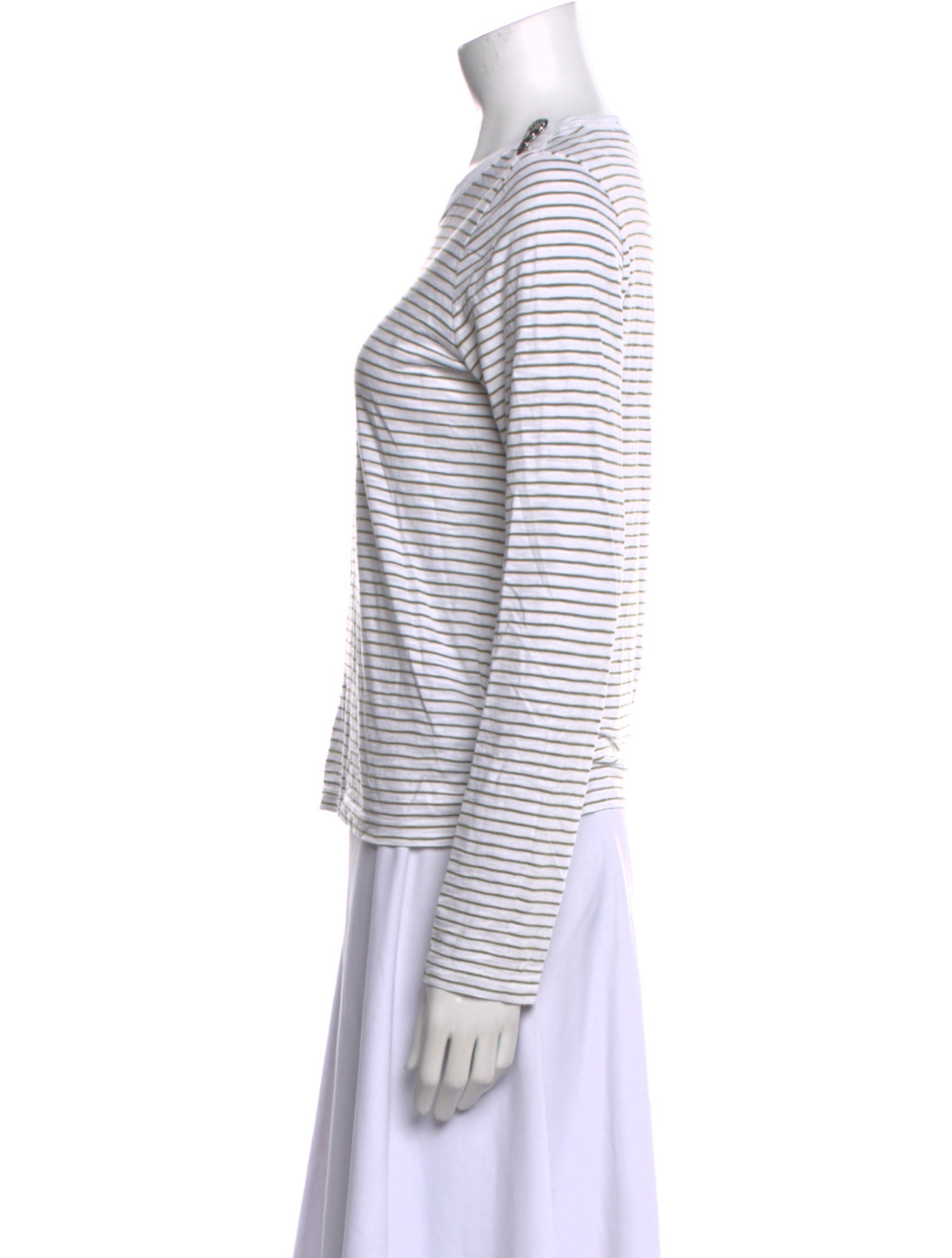 Veronica Beard Supima Cotton Striped Top