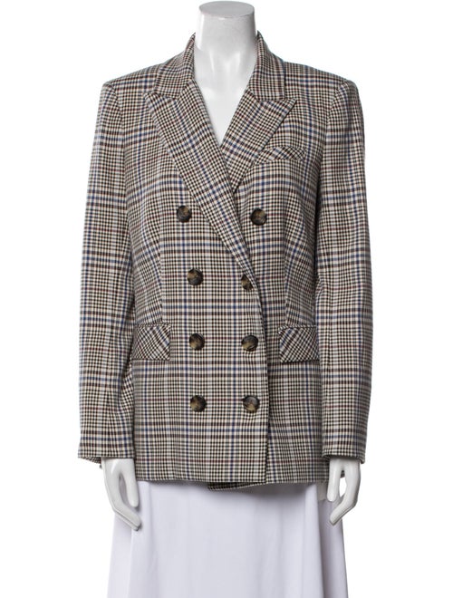 Veronica Beard Plaid Print Blazer