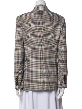 Veronica Beard Plaid Print Blazer