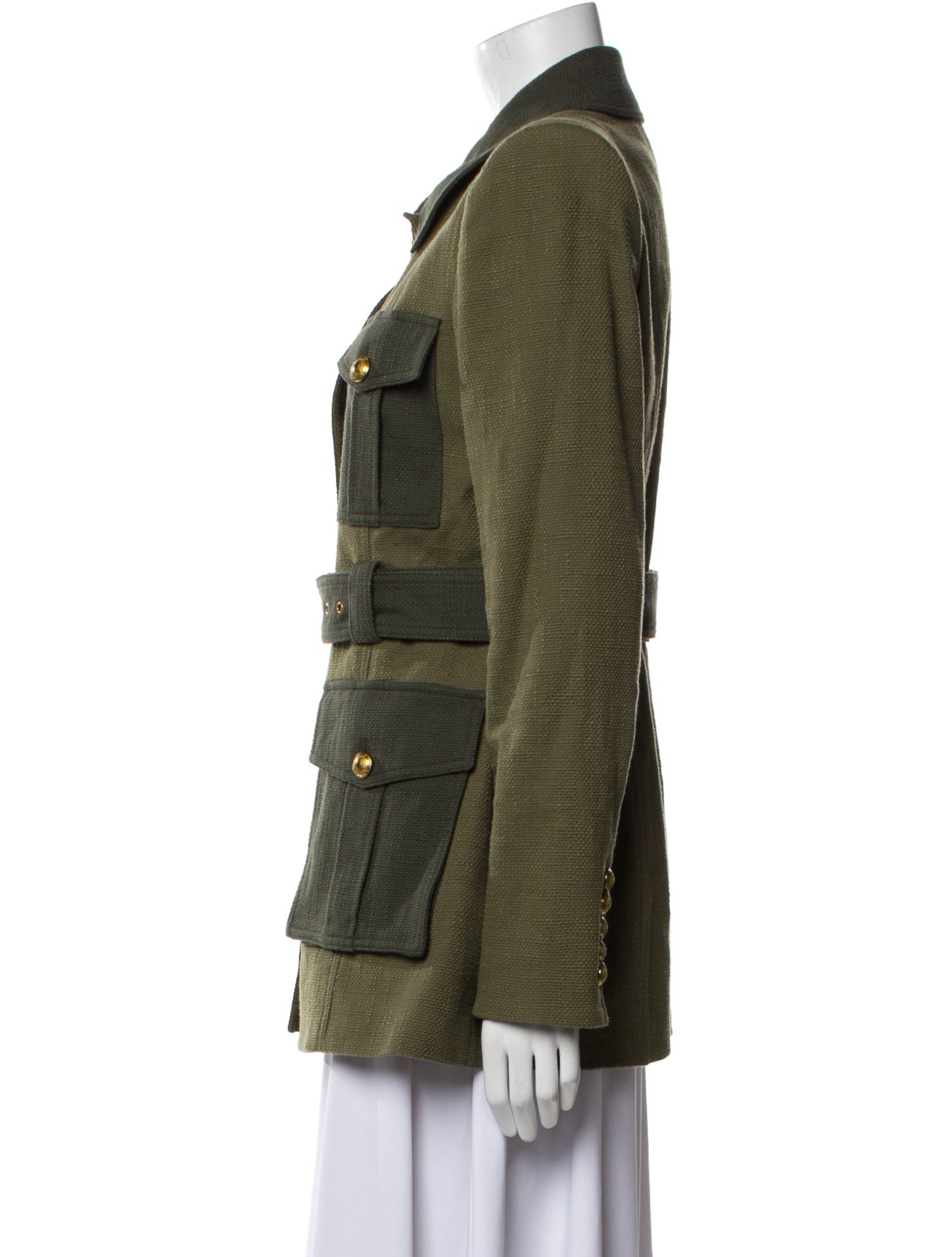 Veronica Beard Plaid Print Utility Jacket