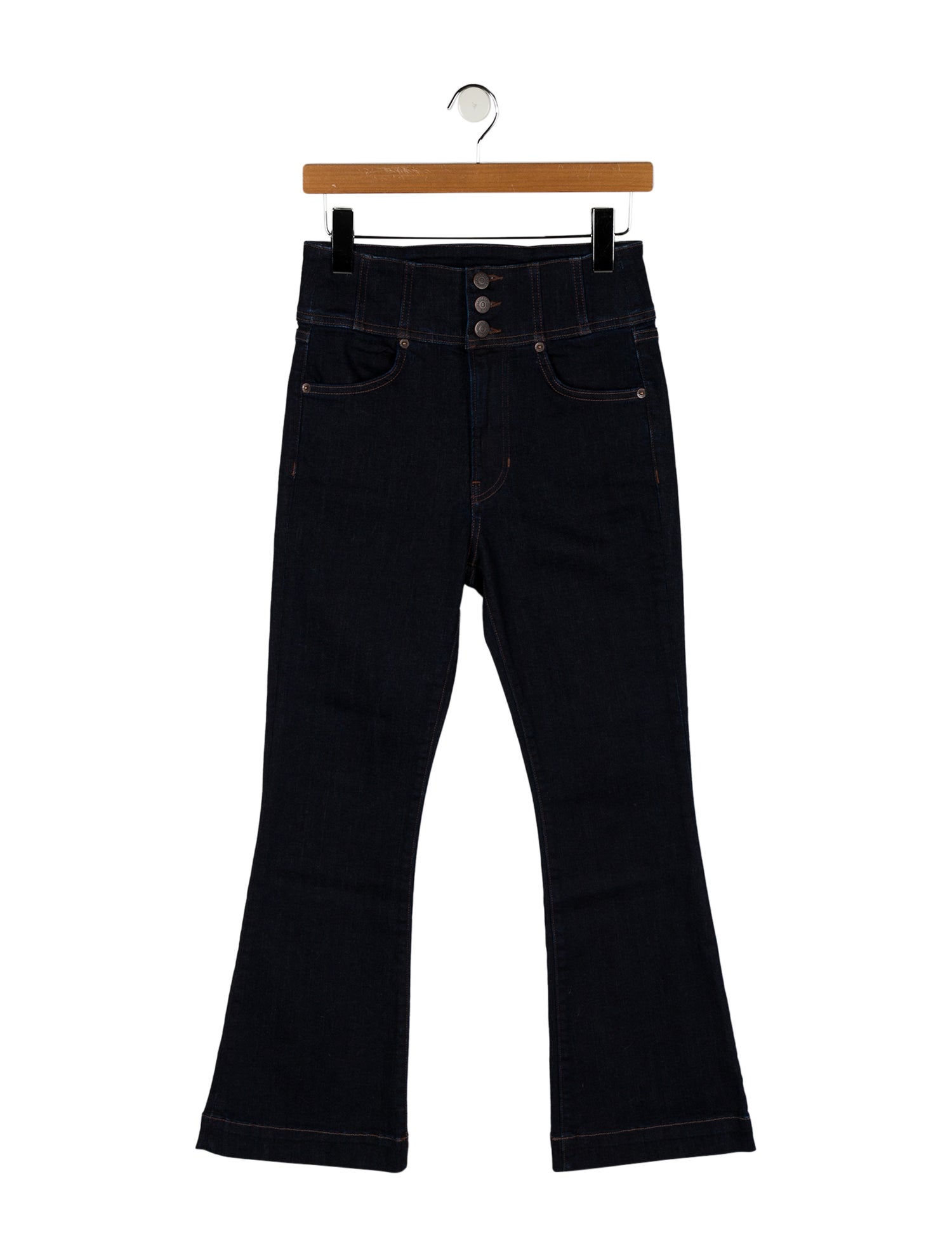 Veronica Beard High-Rise Wide Leg Jeans