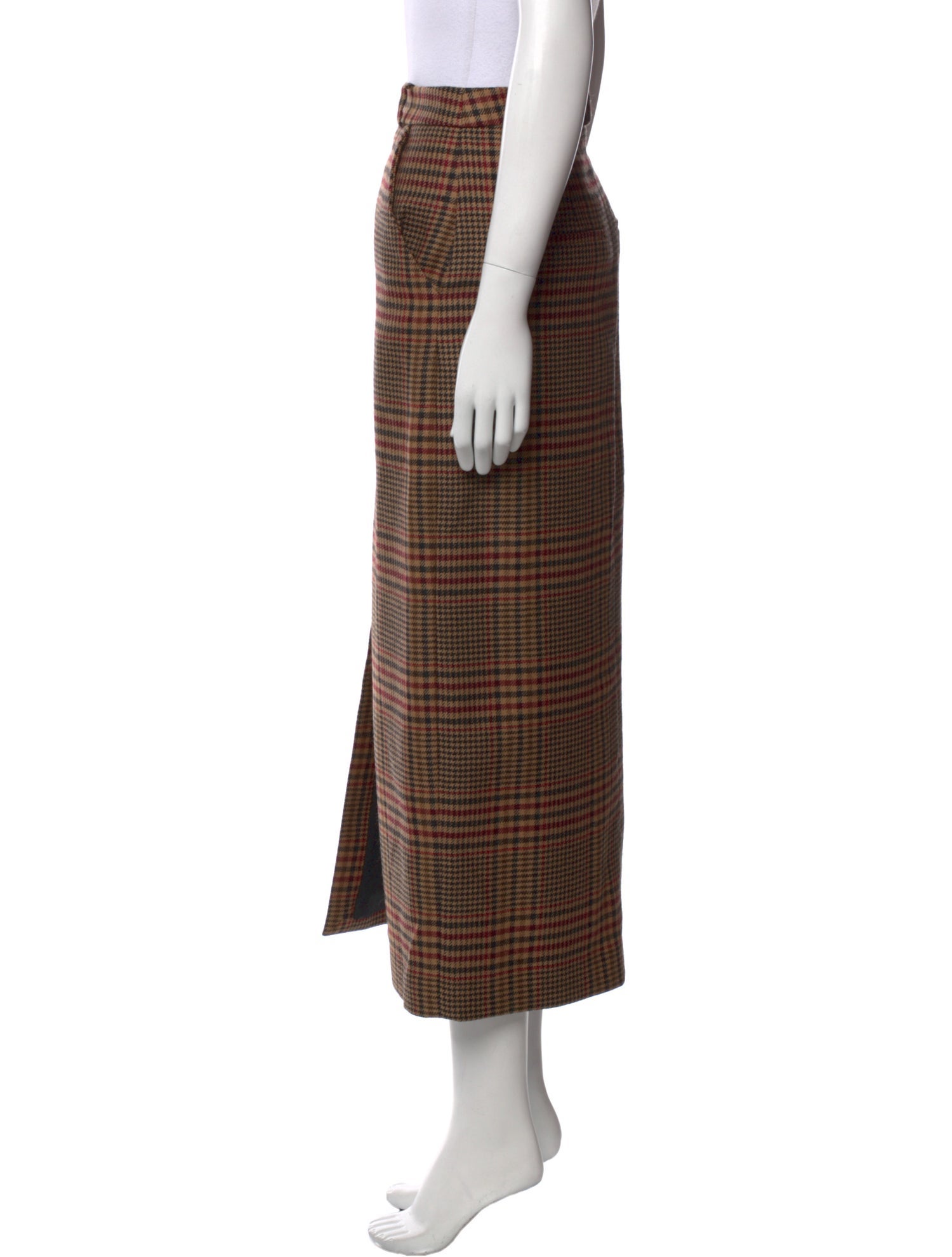 Veronica Beard Virgin Wool Midi Length Skirt