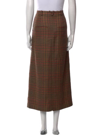 Veronica Beard Virgin Wool Midi Length Skirt