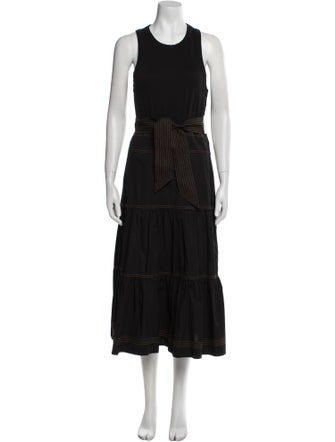 Veronica Beard Scoop Neck Long Dress