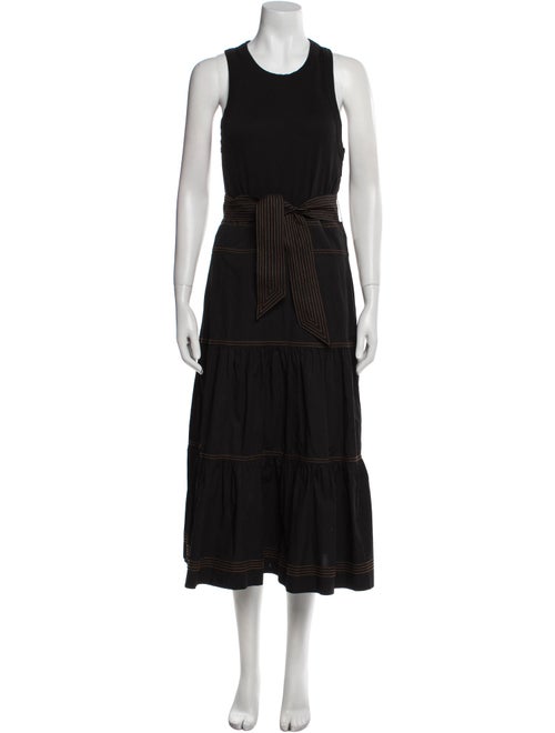 Veronica Beard Scoop Neck Long Dress