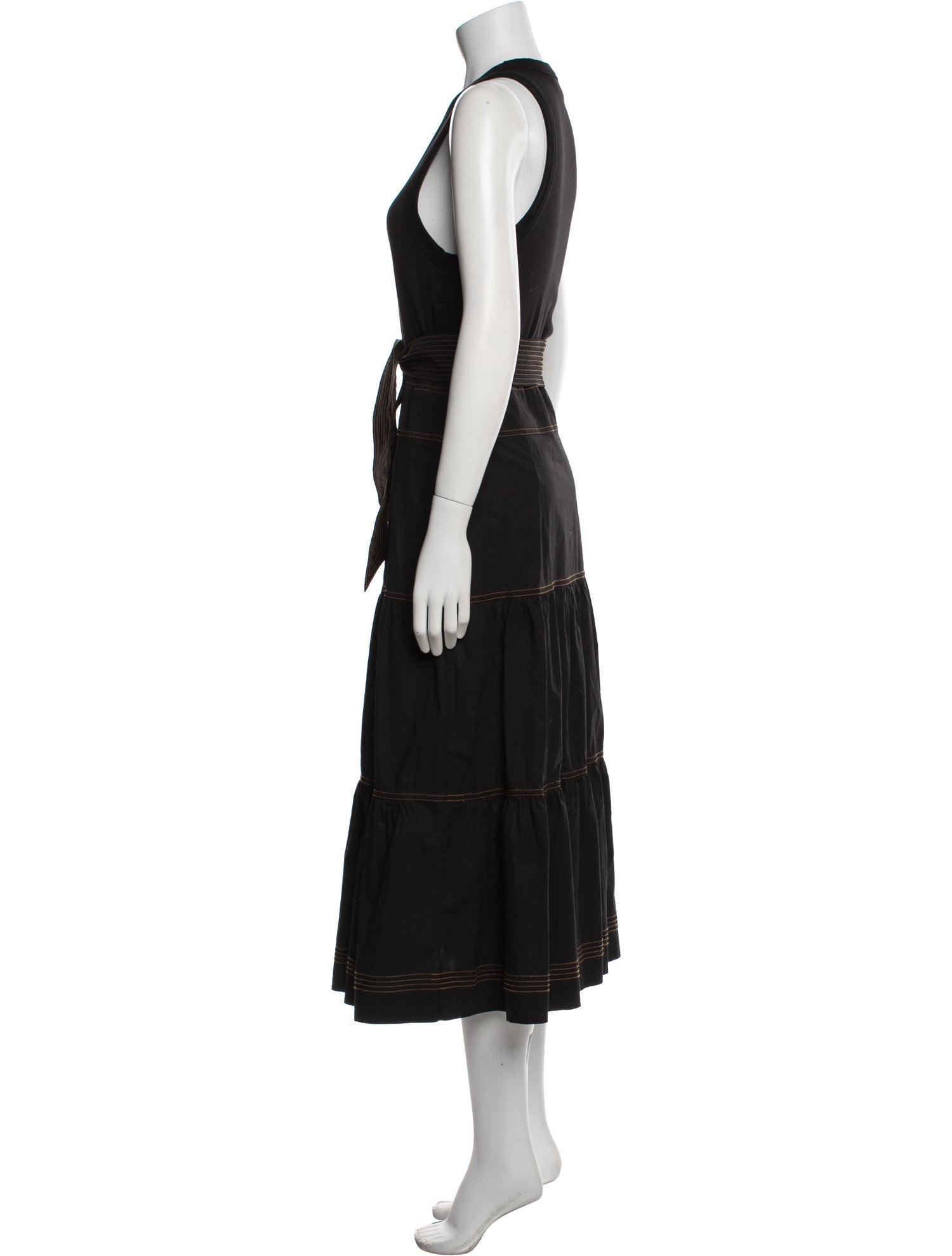 Veronica Beard Scoop Neck Long Dress