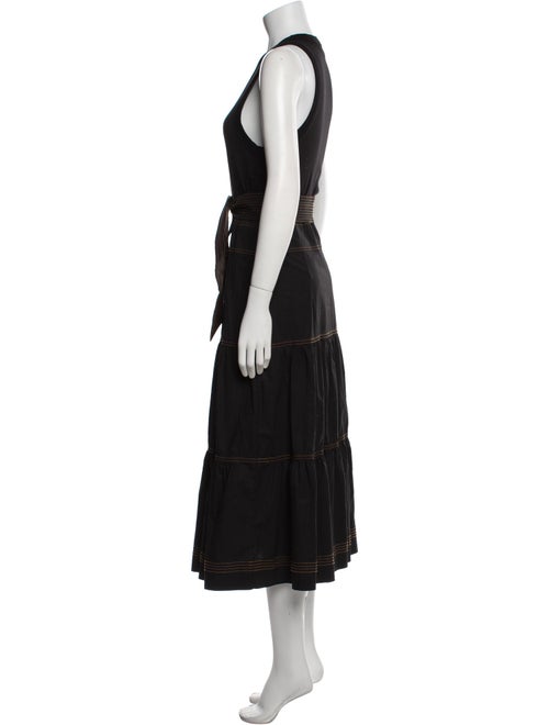 Veronica Beard Scoop Neck Long Dress