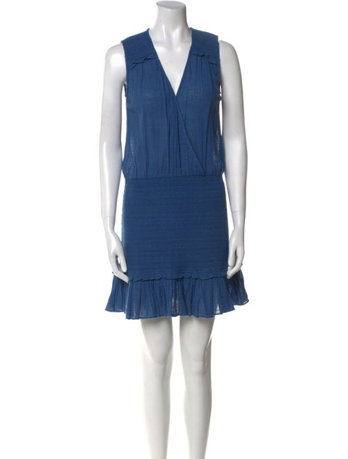 Veronica Beard V-Neck Mini Dress