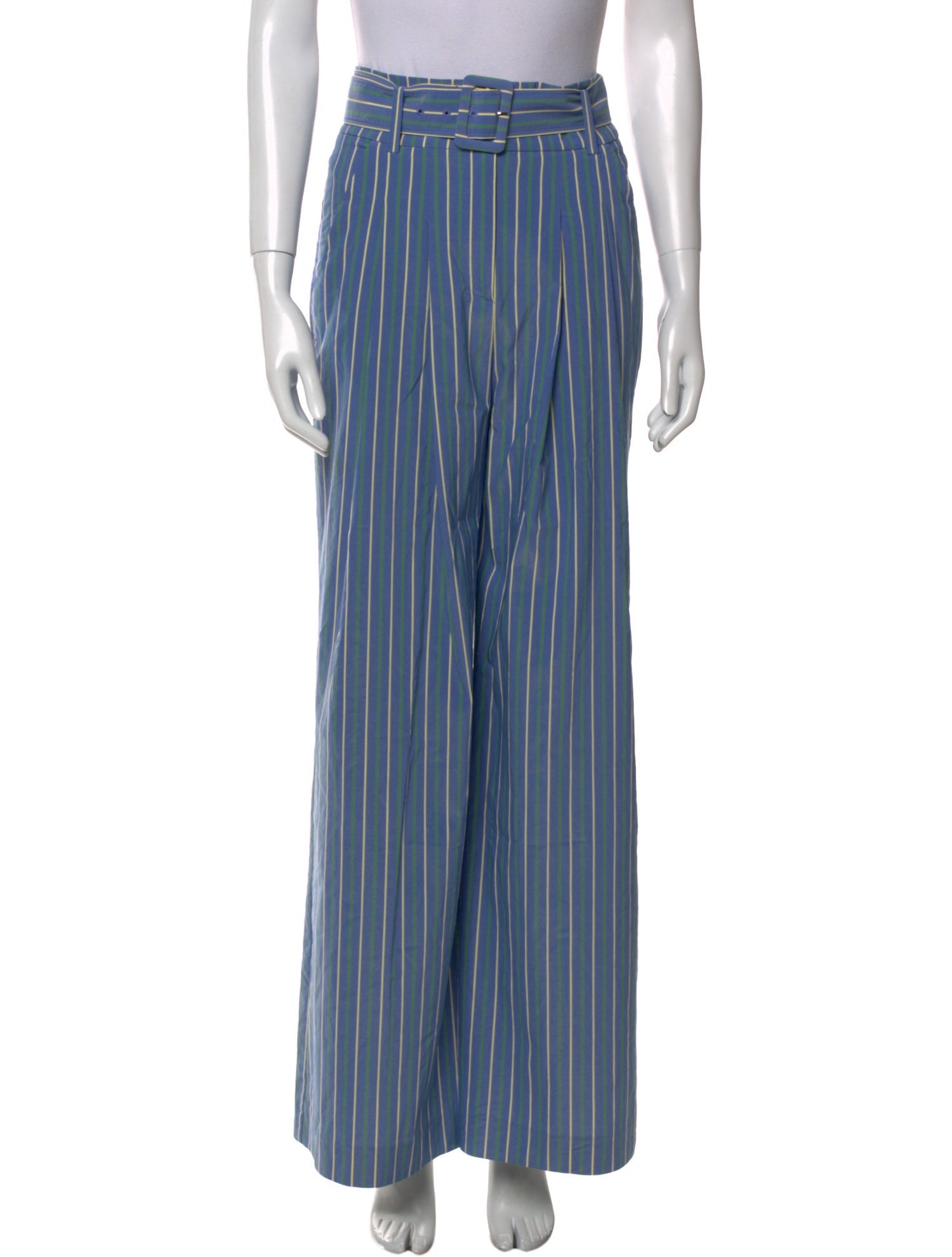 Veronica Beard Striped Wide Leg Pants