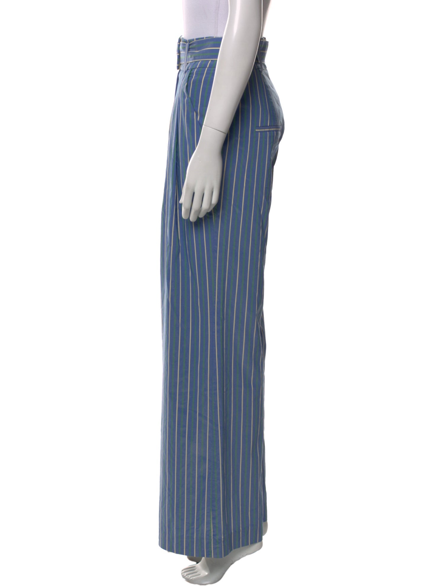 Veronica Beard Striped Wide Leg Pants