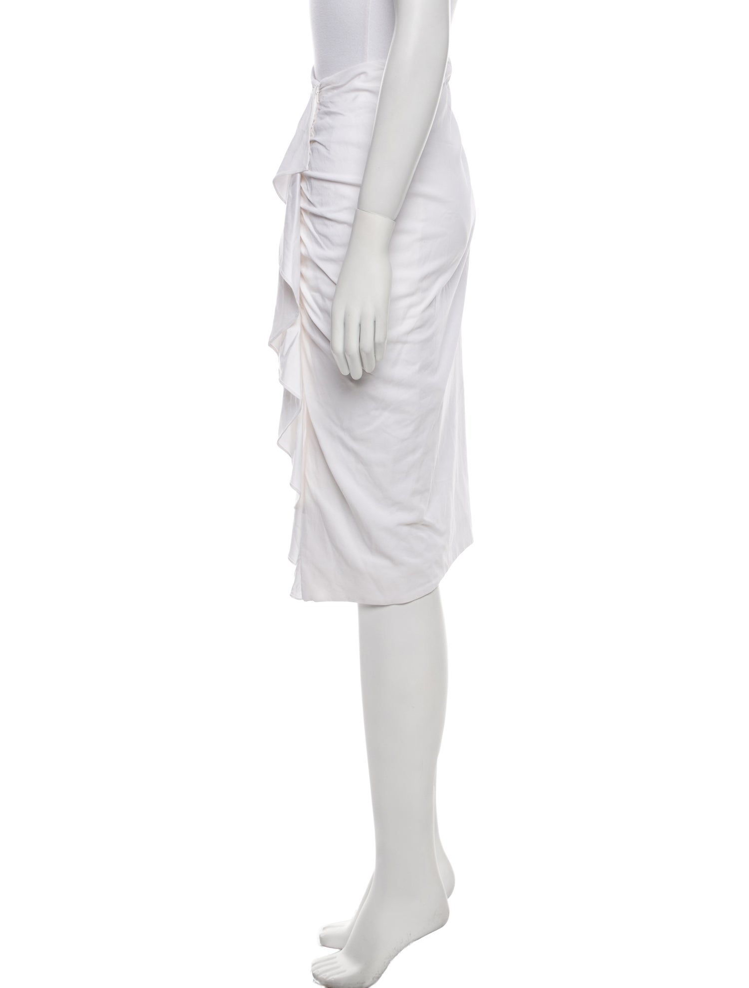 Veronica Beard Ruffle Embellishment Knee-Length Skirt