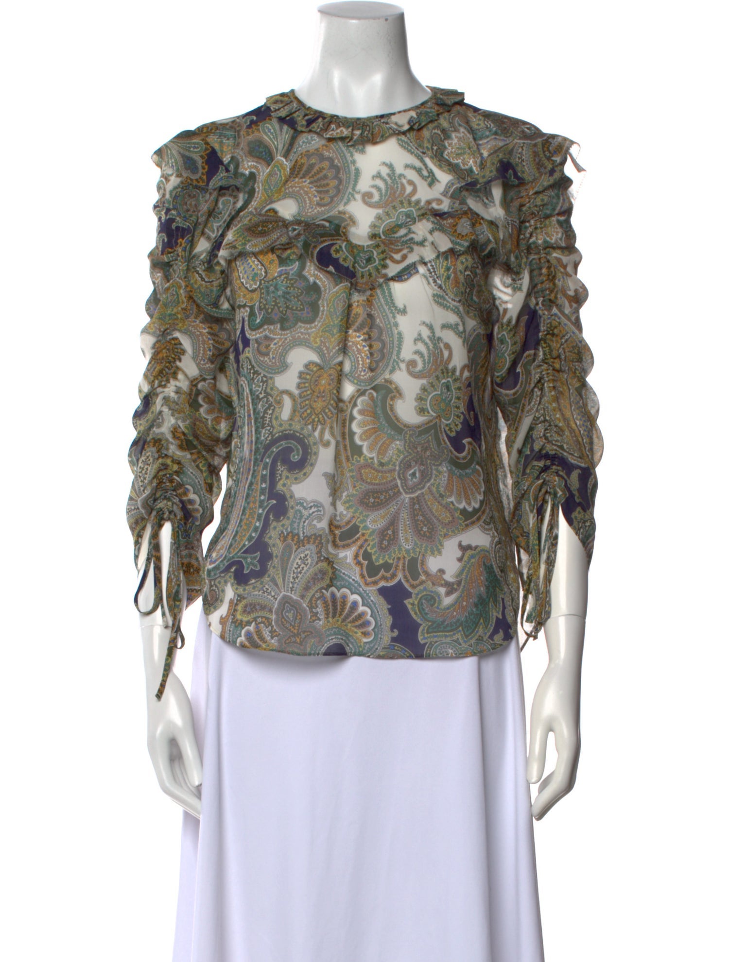 Veronica Beard Silk Printed Blouse