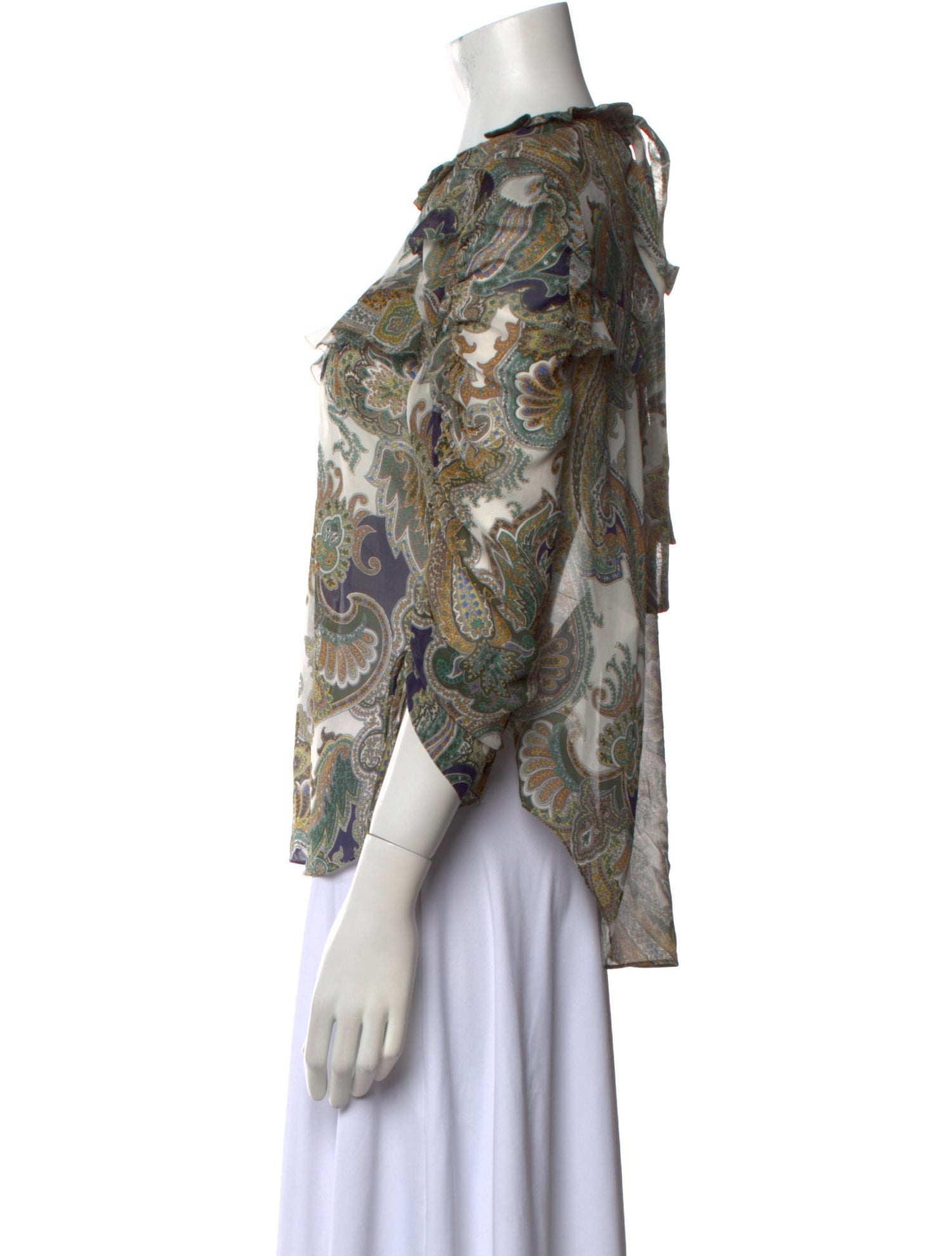 Veronica Beard Silk Printed Blouse