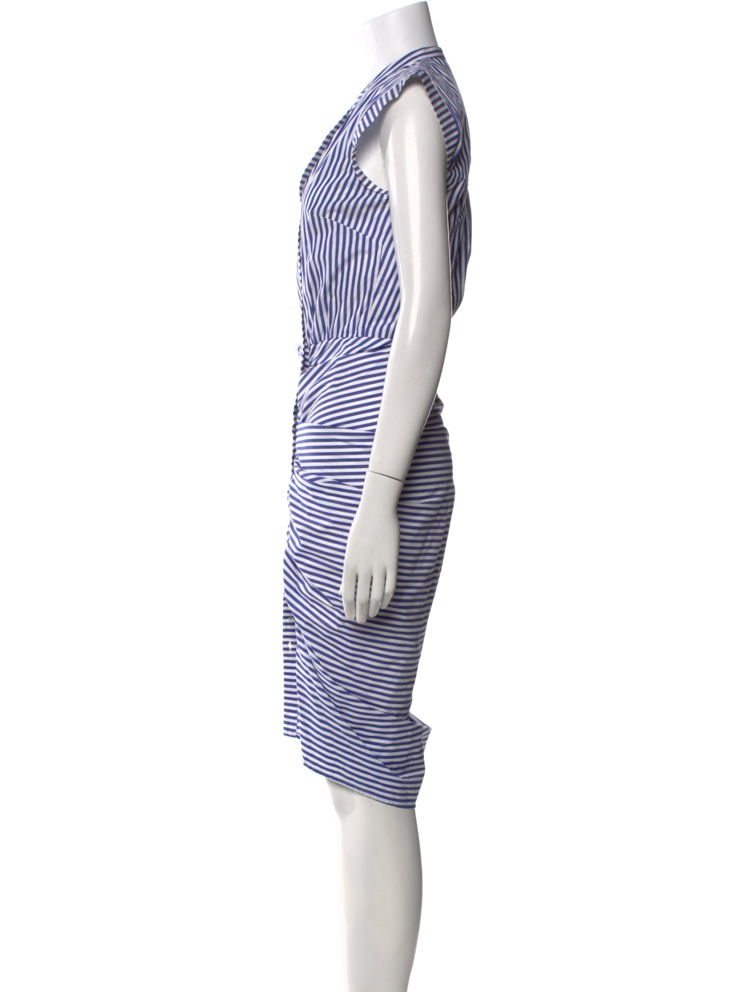 Veronica Beard Striped Midi Length Dress