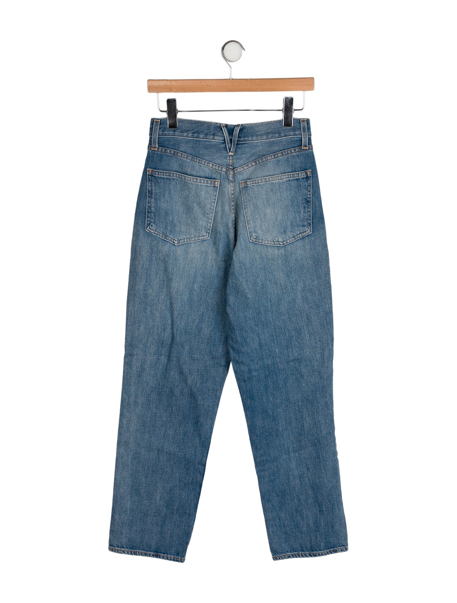 Veronica Beard Mid-Rise Straight Leg Jeans