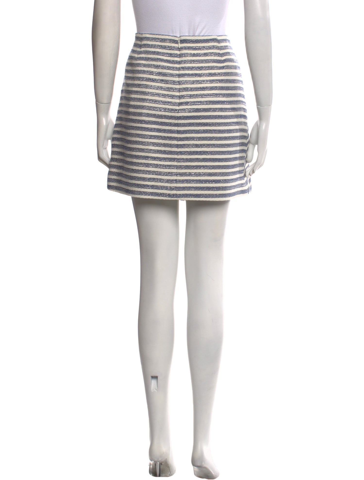 Veronica Beard Striped Mini Skirt
