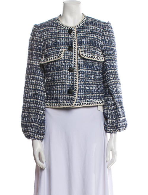 Veronica Beard Tweed Pattern Evening Jacket