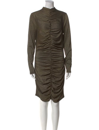 Veronica Beard Mock Neck Mini Dress