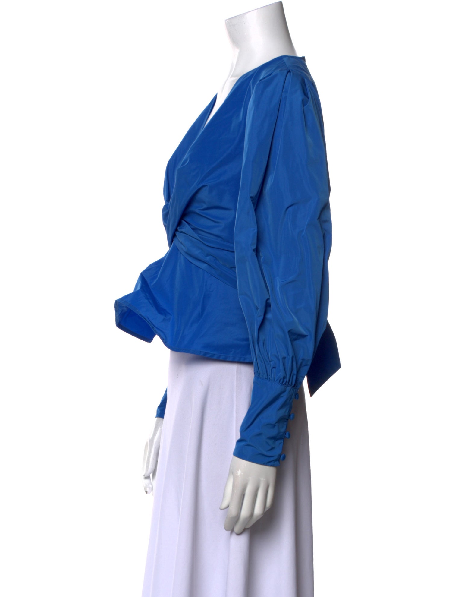 Veronica Beard Seema Top V-Neck Crop Top w/ Tags