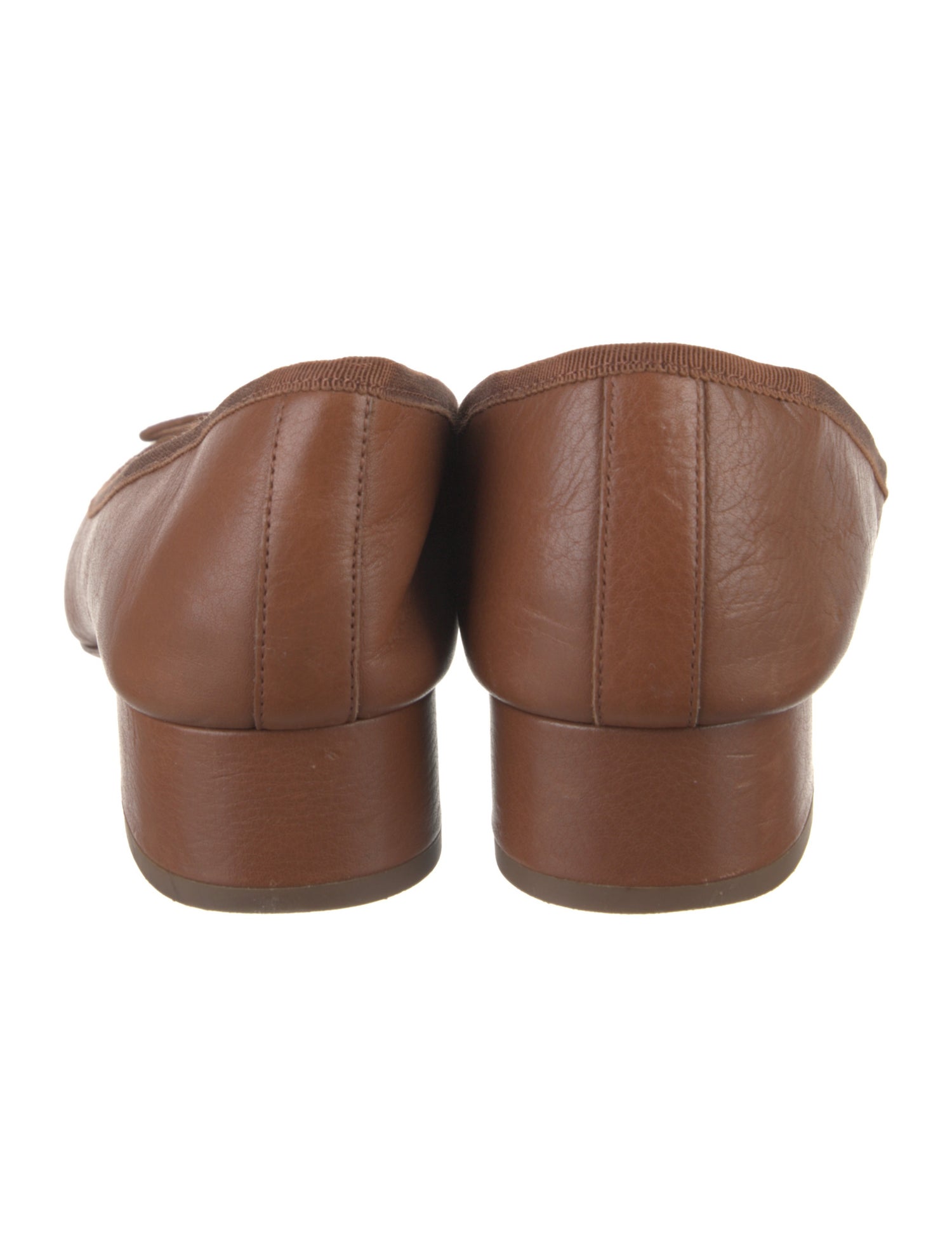 Veronica Beard Leather Bow Accents Ballet Flats