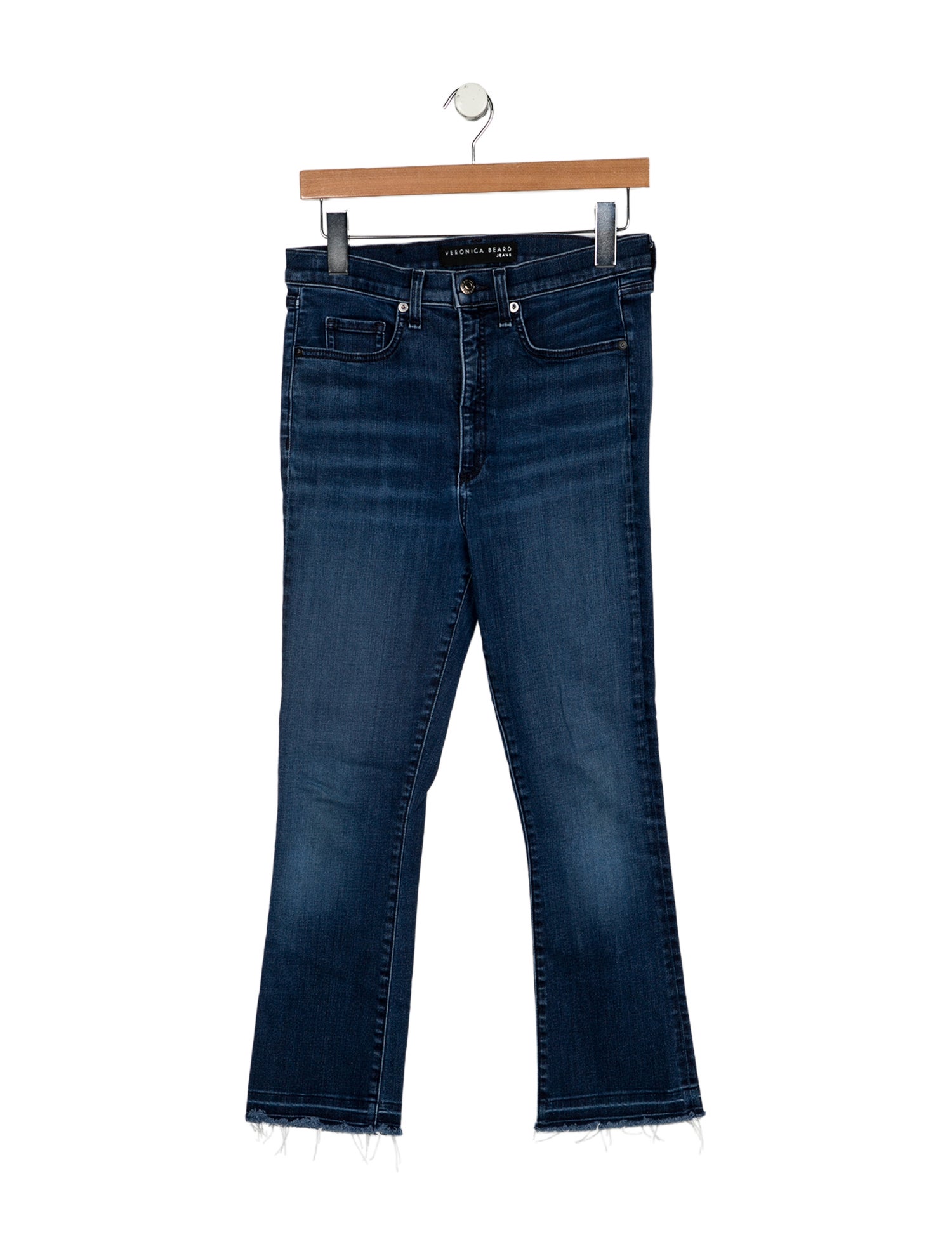 Veronica Beard High-Rise Straight Leg Jeans