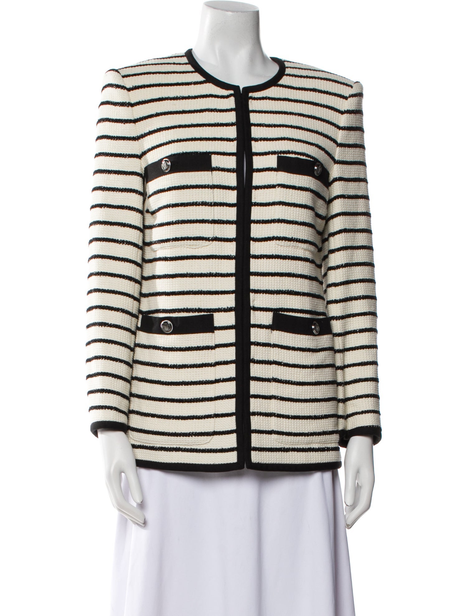 Veronica Beard Striped Evening Jacket