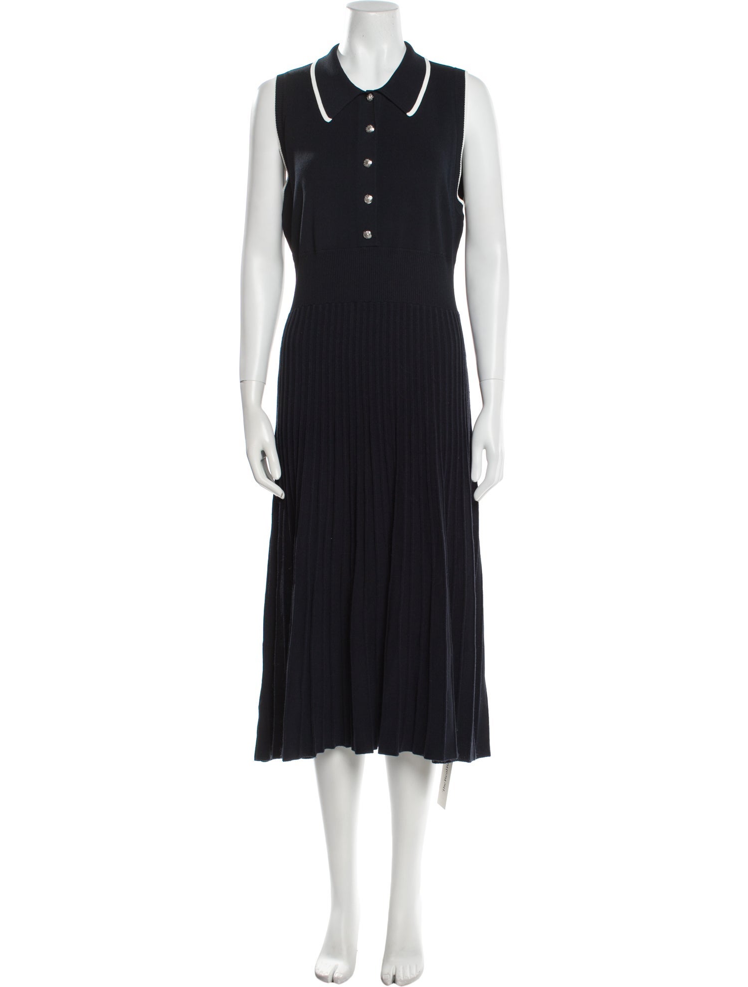 Veronica Beard Crew Neck Midi Length Dress