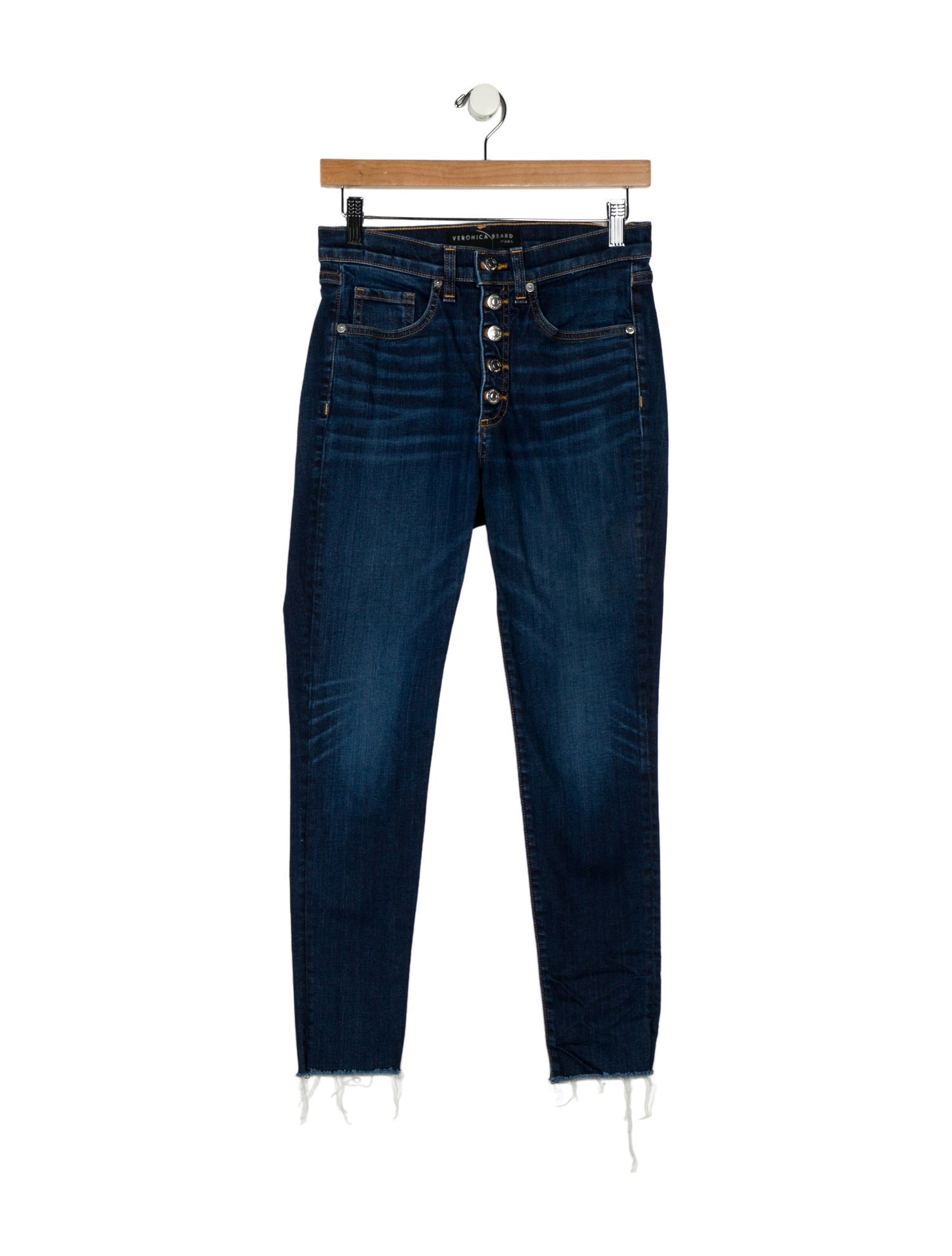 Veronica Beard Mid-Rise Skinny Leg Jeans
