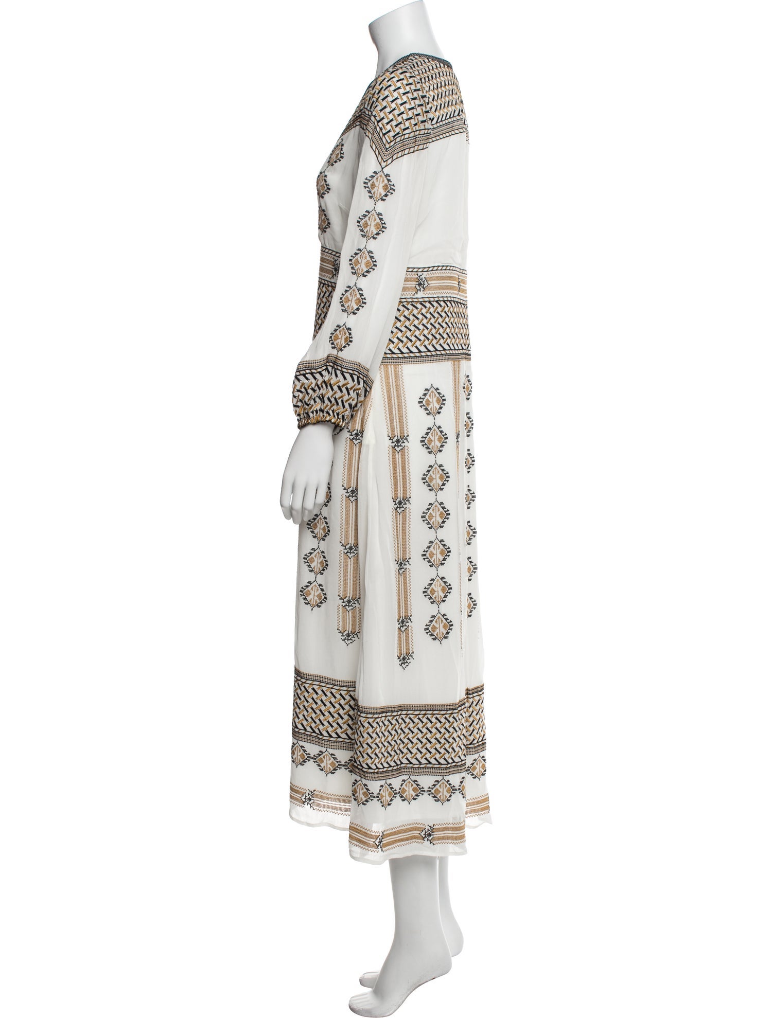 Veronica Beard Printed Midi Length Dress