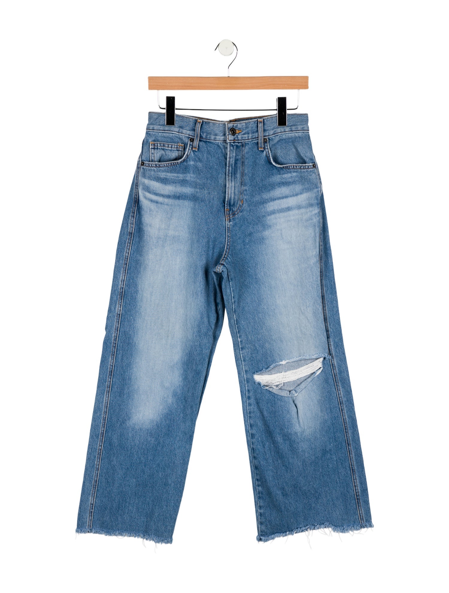 Veronica Beard High-Rise Wide Leg Jeans
