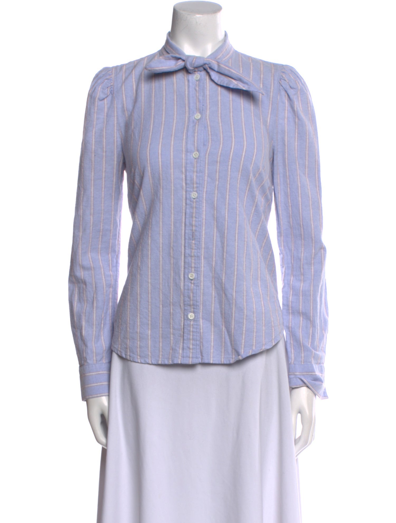 Veronica Beard Striped Long Sleeve Button-Up Top w/ Tags