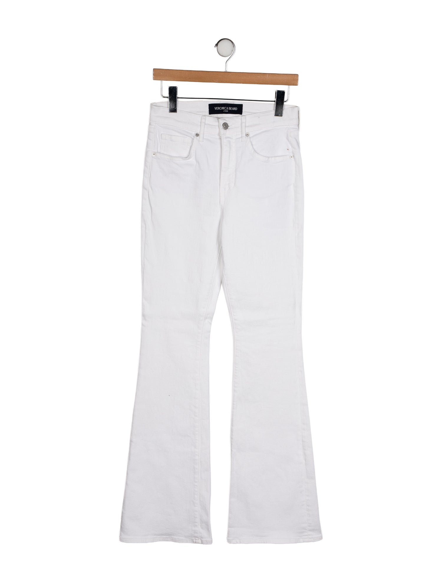 Veronica Beard Mid-Rise Wide Leg Jeans
