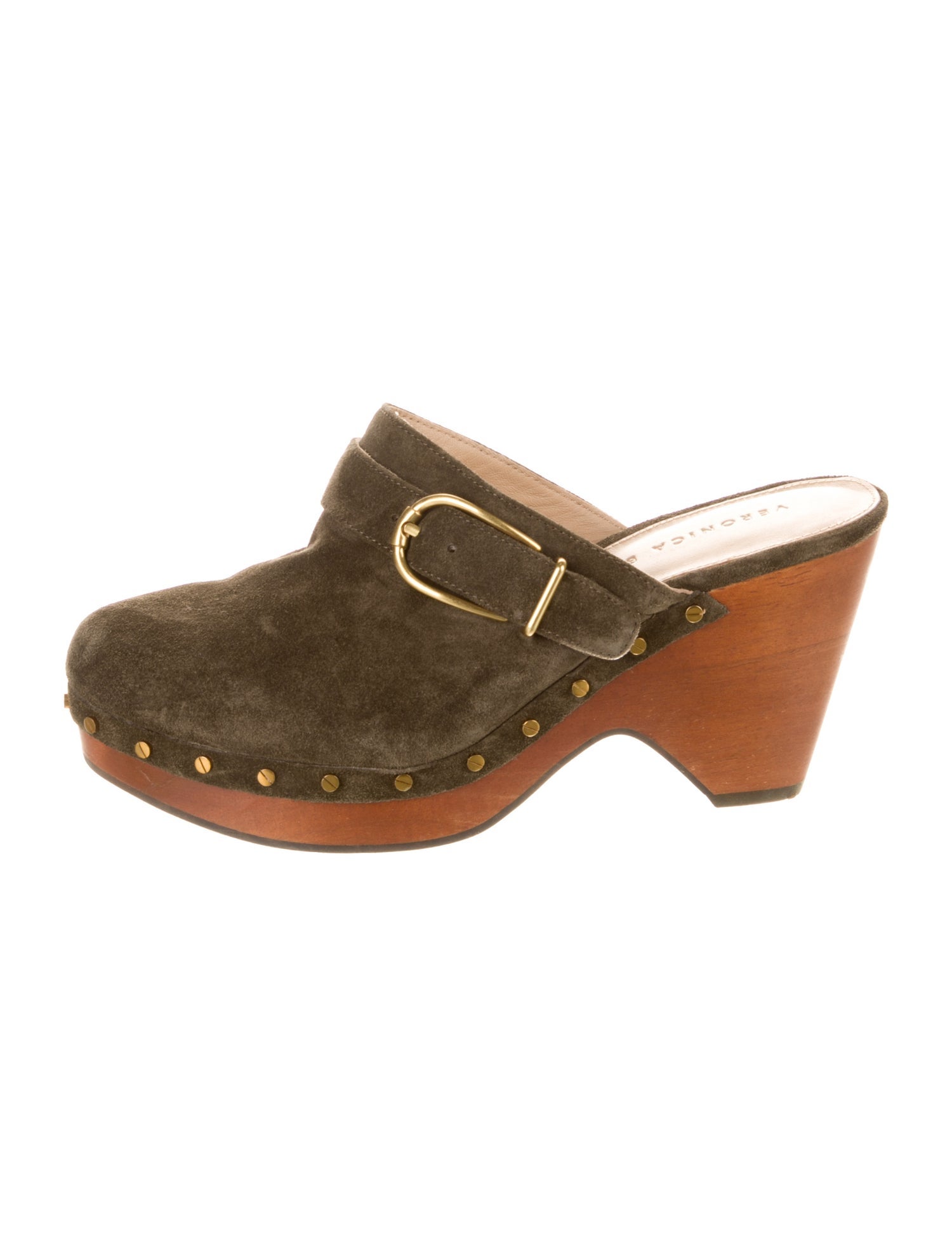 Veronica Beard Suede Studded Accents Flats