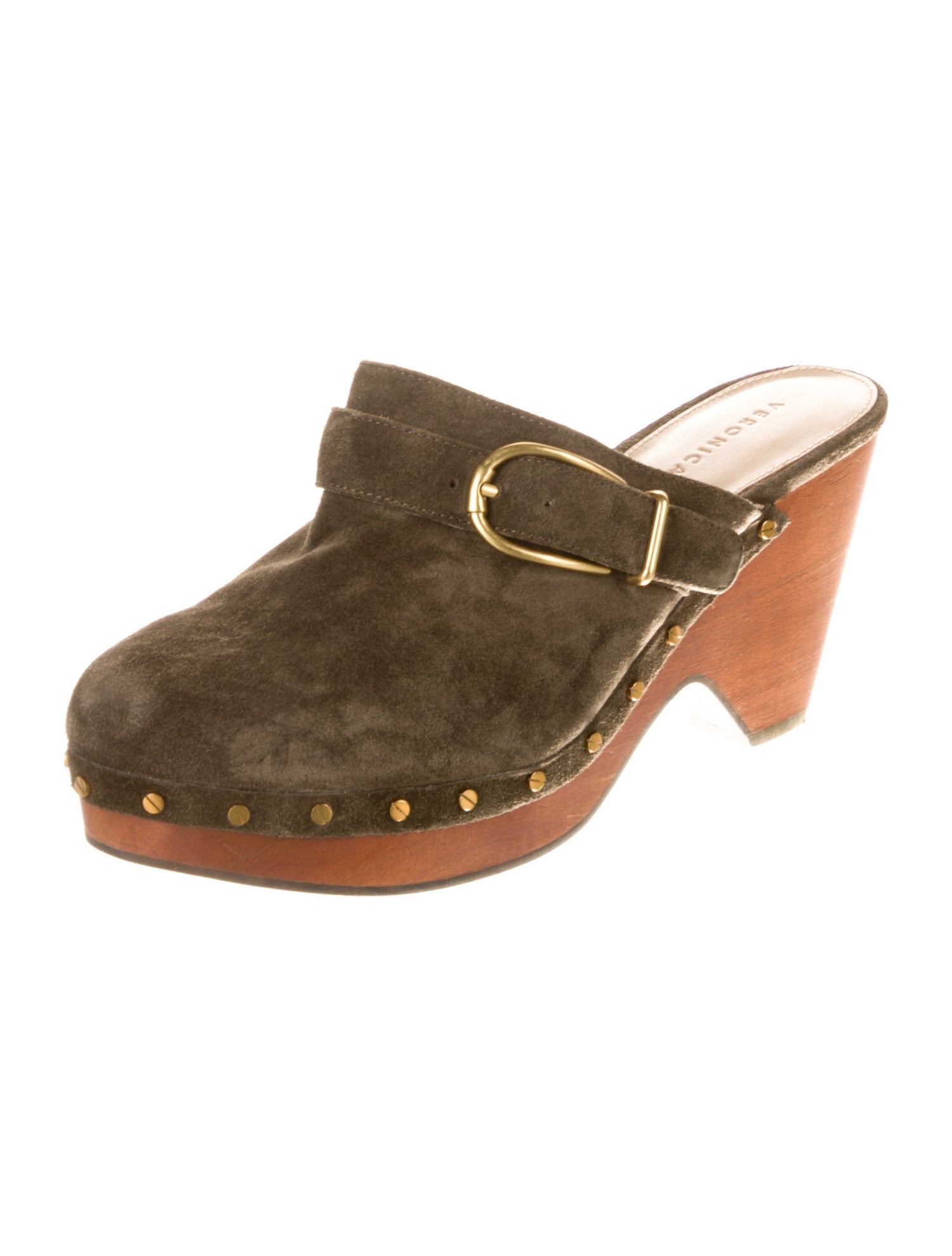 Veronica Beard Suede Studded Accents Flats