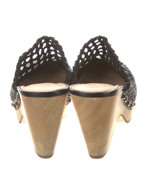 Veronica Beard Leather Studded Accents Mules