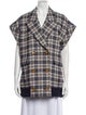 Veronica Beard Plaid Print Vest