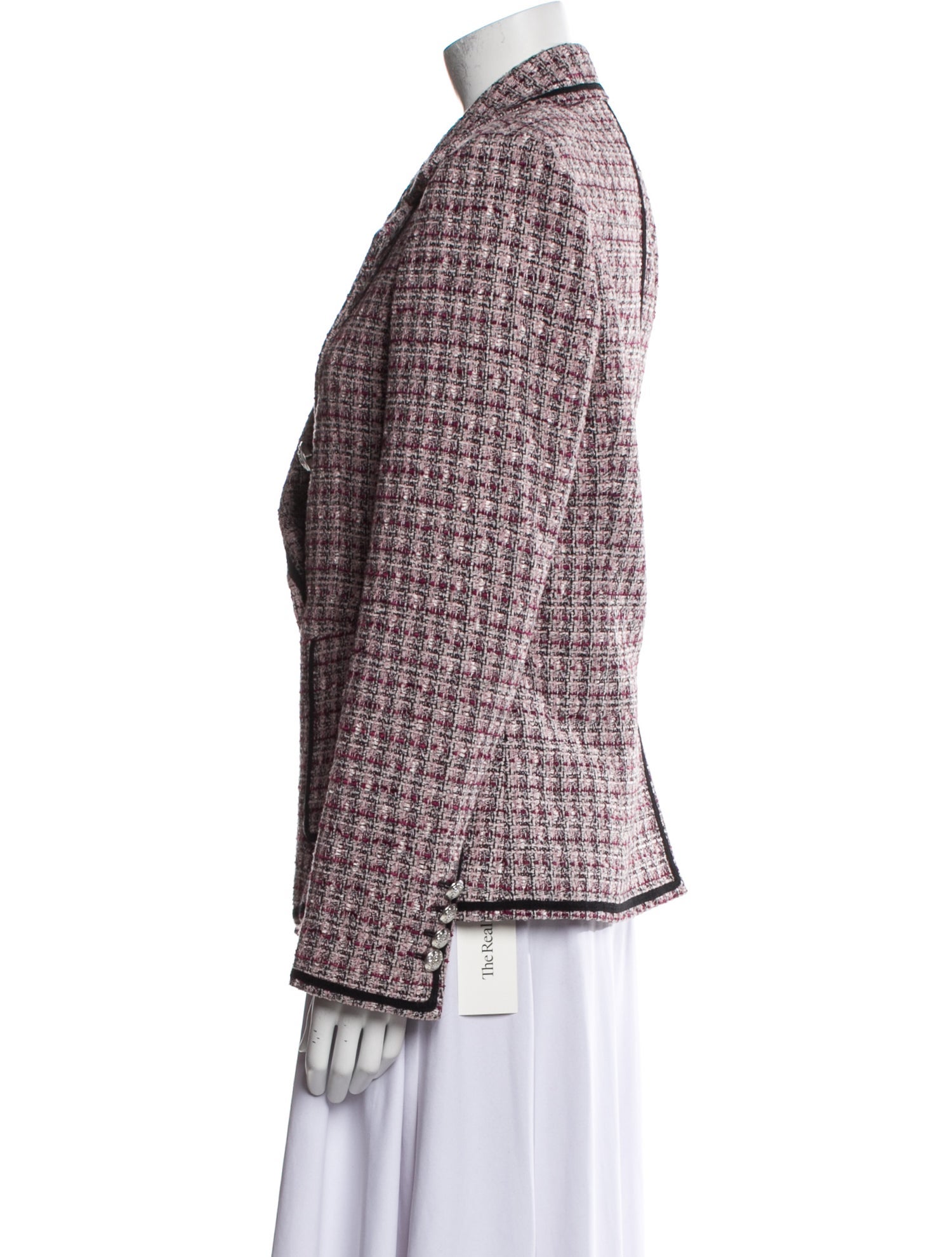 Veronica Beard Plaid Print Blazer