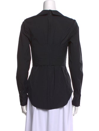 Veronica Beard Long Sleeve Button-Up Top