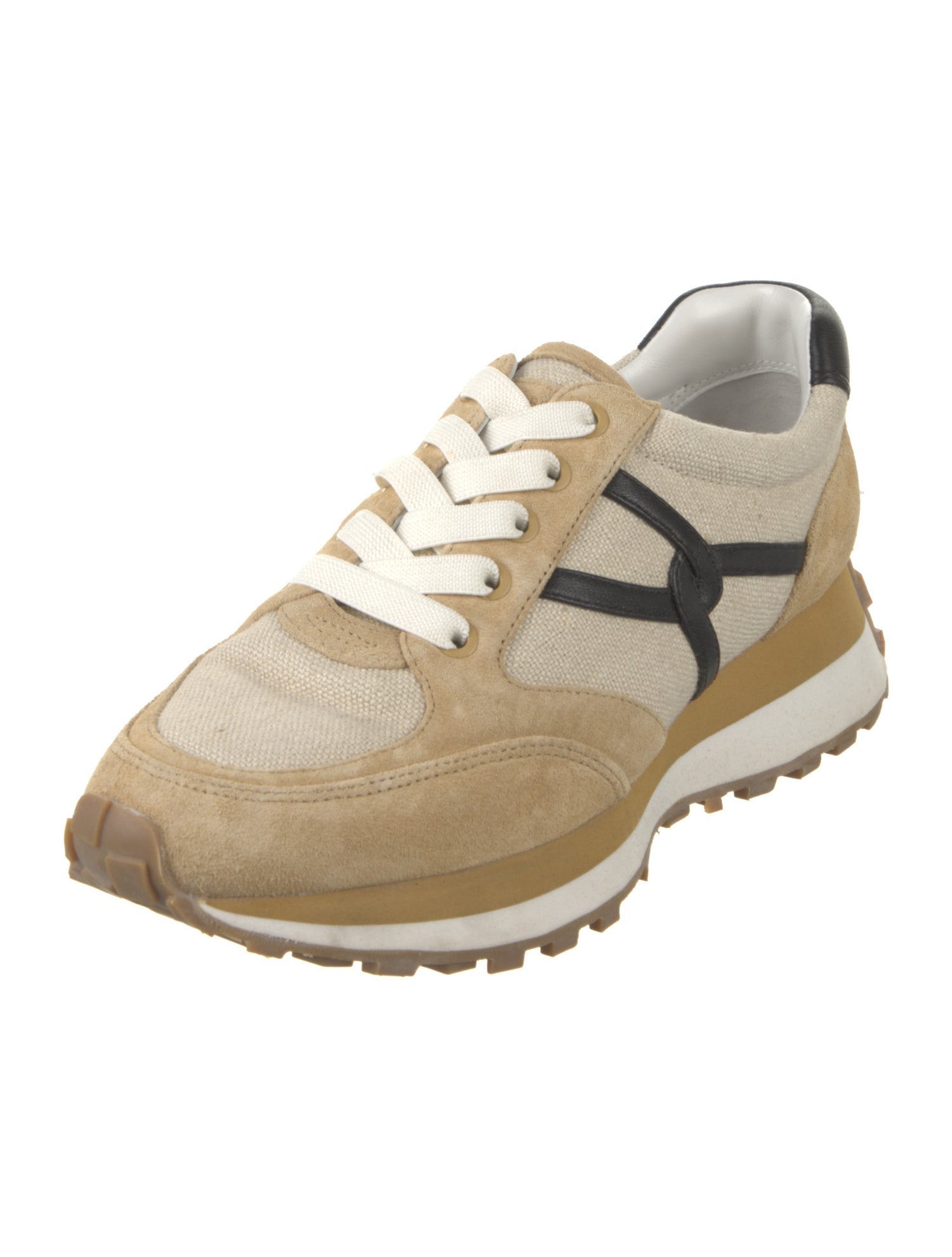 Veronica Beard Suede Colorblock Pattern Sneakers