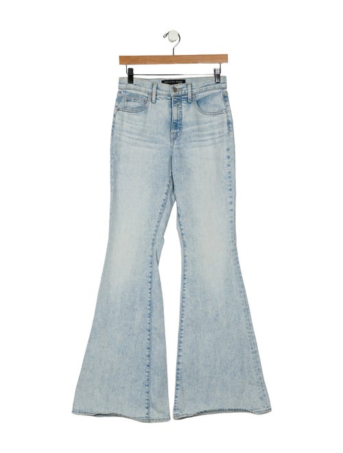 Veronica Beard Mid-Rise Wide Leg Jeans