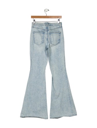 Veronica Beard Mid-Rise Wide Leg Jeans