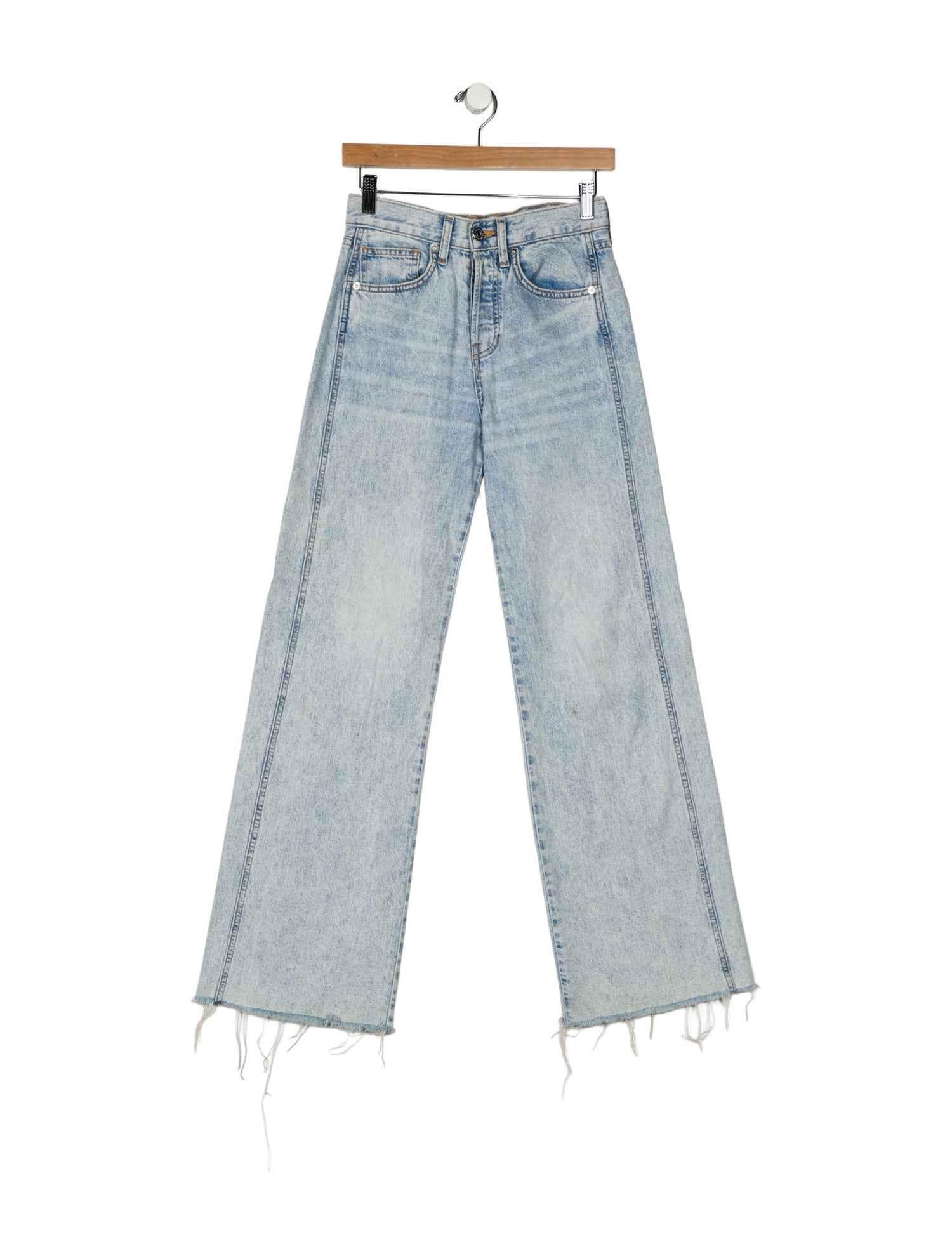 Veronica Beard High-Rise Wide Leg Jeans