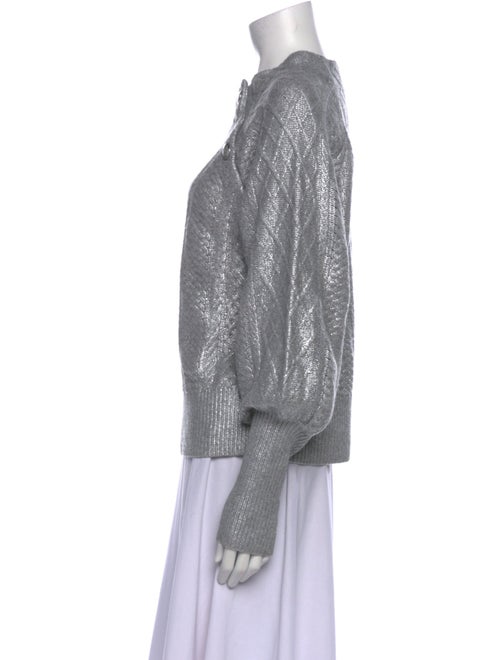 Veronica Beard Mock Neck Long Sleeve Sweatshirt