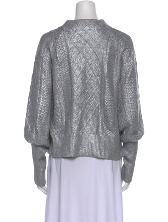 Veronica Beard Mock Neck Long Sleeve Sweatshirt