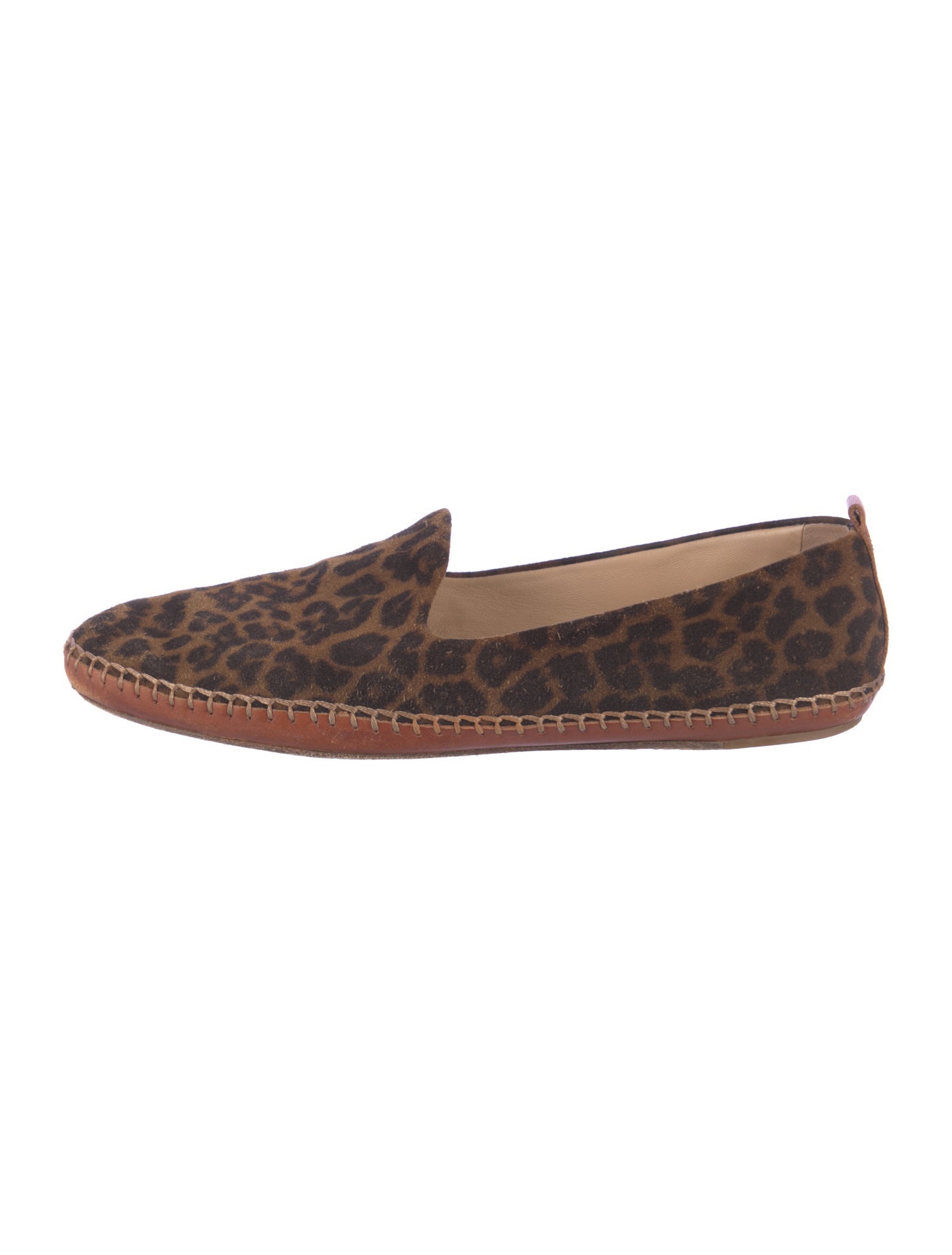 Veronica Beard Suede Animal Print Loafers